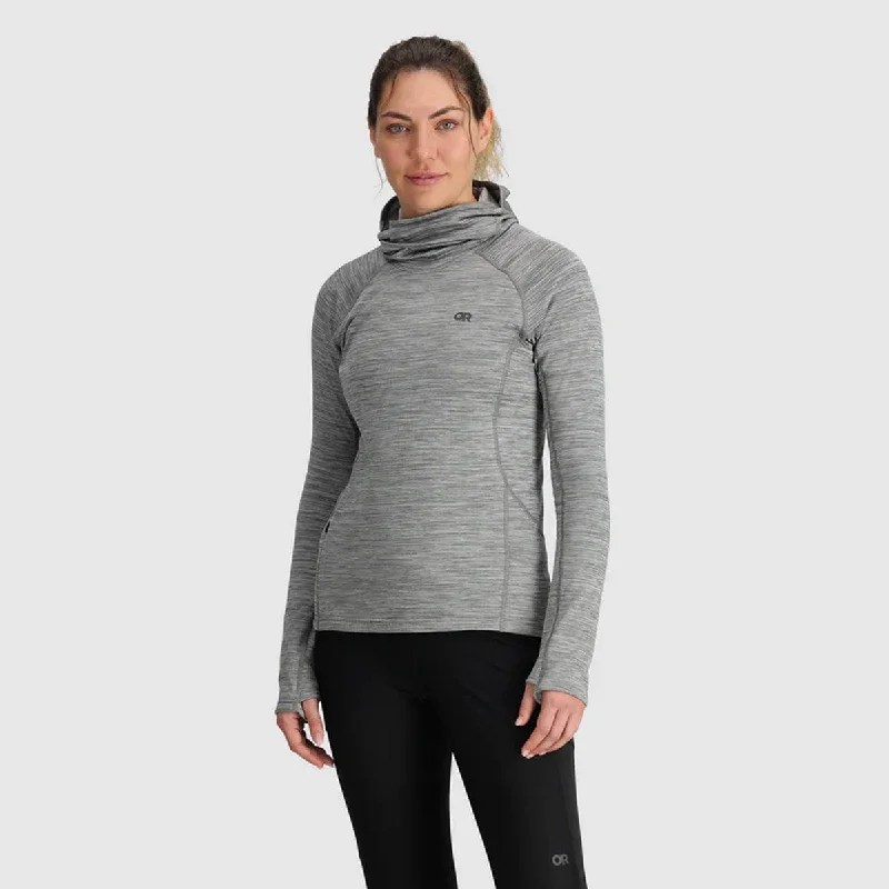 Outdoor Research Women's Vigor Grid Fleece Pullover Hoodie Hoodie with Cuffed Sleeves Snug Secure Outdoor Research Women's Vigor Grid Fleece Pullover Hoodie Hoodie with Cuffed Sleeves Snug Secure