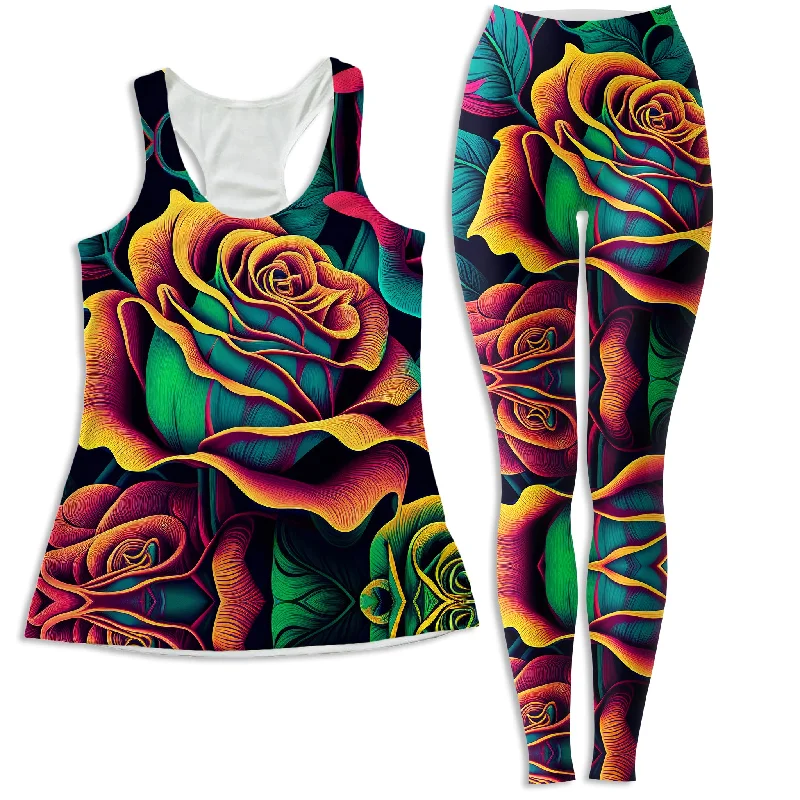 Rosebud Women's Tank and Leggings Combo summer tank top