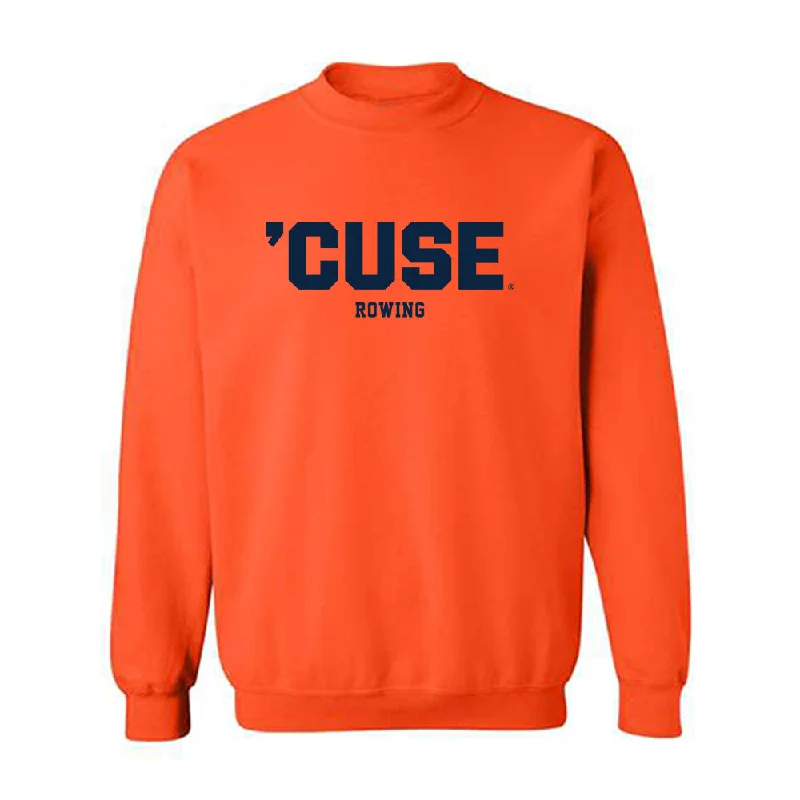 Syracuse - NCAA Women's Rowing : Lauren Kelly - Crewneck Sweatshirt Hoodie with Exposed Zipper Edgy Industrial