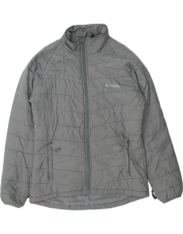 MOUNTAIN WAREHOUSE Womens Padded Jacket UK 12 Medium Grey Polyester Knit Fabric Woven Fabric Fleece Fabric MOUNTAIN WAREHOUSE Womens Padded Jacket UK 12 Medium Grey Polyester Knit Fabric Woven Fabric Fleece Fabric