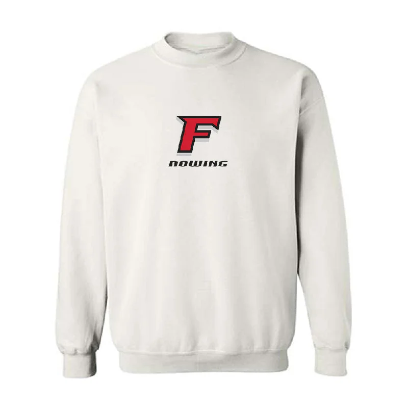 Fairfield - NCAA Women's Rowing : Molly Cleary - Classic Shersey Crewneck Sweatshirt Hoodie with Belted Waist Structured Tailored