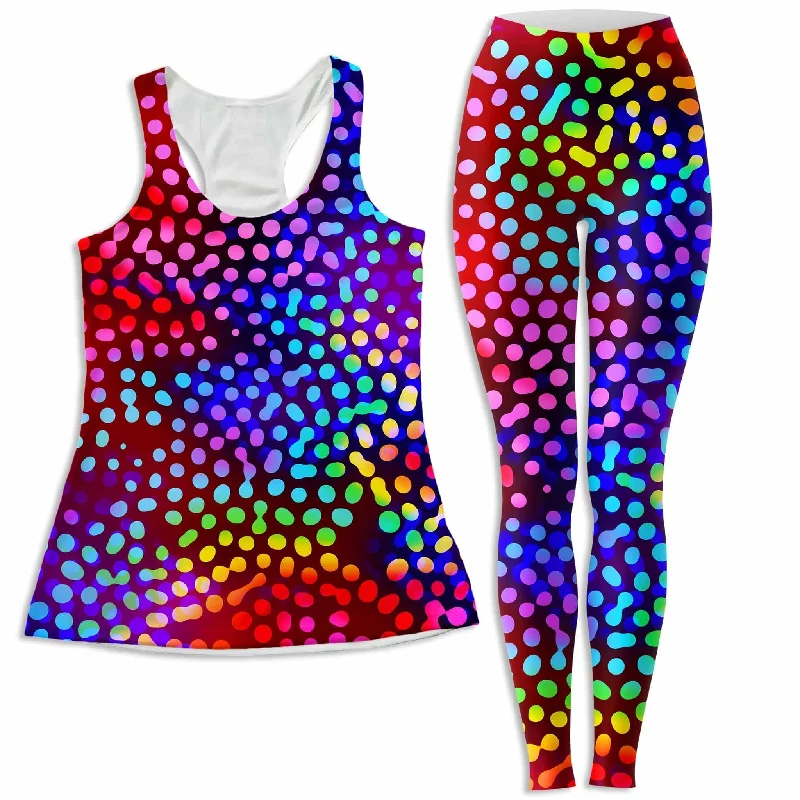 Solar Dots Women's Tank and Leggings Combo lightweight tank top