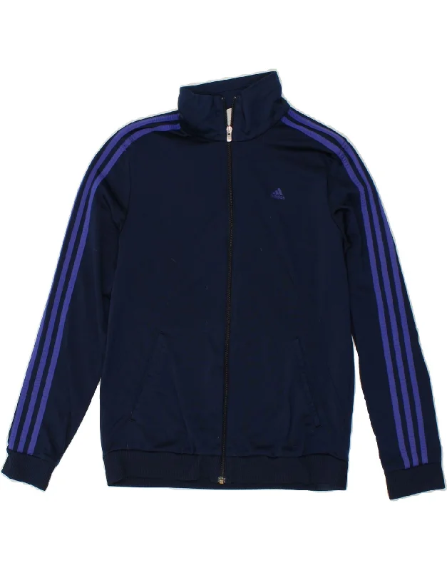 ADIDAS Womens Tracksuit Top Jacket UK 12/14 Medium Navy Blue Polyester Collared Jacket Crew Neck Jacket Turtle Neck Jacket ADIDAS Womens Tracksuit Top Jacket UK 12/14 Medium Navy Blue Polyester Collared Jacket Crew Neck Jacket Turtle Neck Jacket