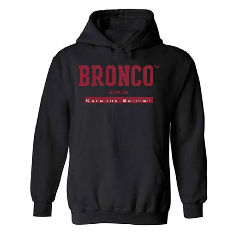 SCU - NCAA Women's Rowing : Karolina Barrier - Classic Fashion Shersey Hooded Sweatshirt Hoodie with Typography Text Message SCU - NCAA Women's Rowing : Karolina Barrier - Classic Fashion Shersey Hooded Sweatshirt Hoodie with Typography Text Message