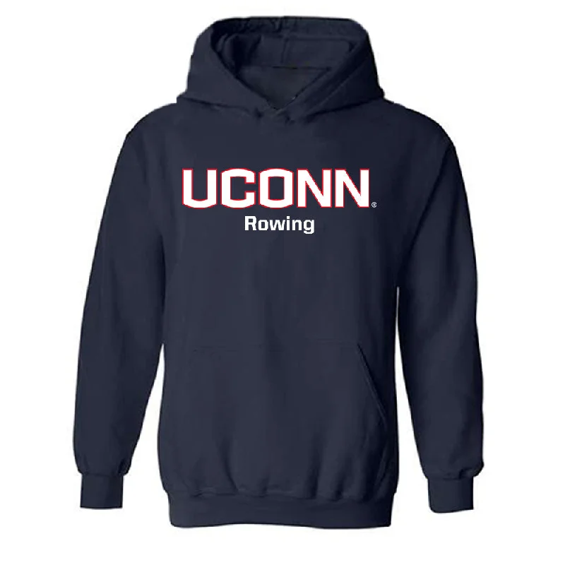 UConn - NCAA Women's Rowing : Jordyn Chezem - Classic Shersey Hooded Sweatshirt Hoodie with Hem Embroidery Detailed Premium UConn - NCAA Women's Rowing : Jordyn Chezem - Classic Shersey Hooded Sweatshirt Hoodie with Hem Embroidery Detailed Premium