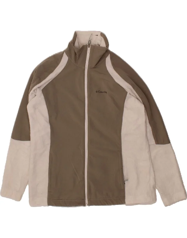 COLUMBIA Womens Fleece Jacket UK 18 XL Grey Colourblock Polyester Print Jacket Jacquard Jacket Patchwork Jacket COLUMBIA Womens Fleece Jacket UK 18 XL Grey Colourblock Polyester Print Jacket Jacquard Jacket Patchwork Jacket