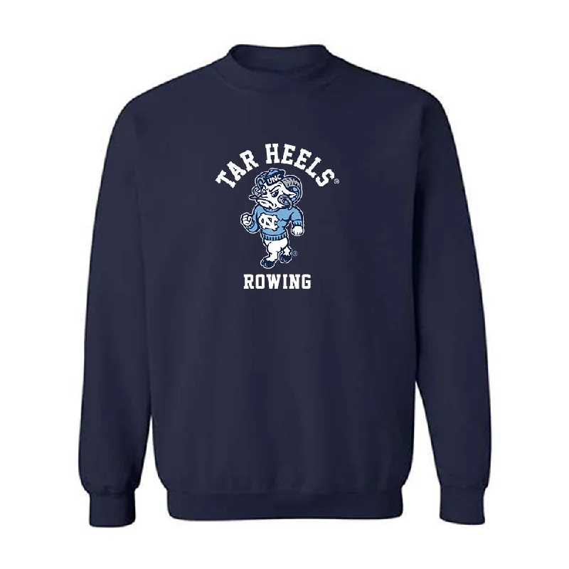 UNC - NCAA Women's Rowing : Anna Kate Gwiazdowski - Classic Shersey Crewneck Sweatshirt Hoodie with Side Slits Relaxed Casual