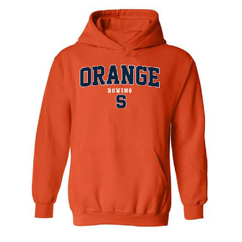 Syracuse - NCAA Women's Rowing : Tyla Casey-Knight - Classic Shersey Hooded Sweatshirt Hoodie with Applique Textured Unique