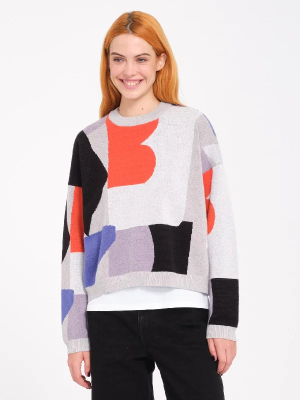 Abstrackom Sweater - Multi Sequined Glittery Shiny