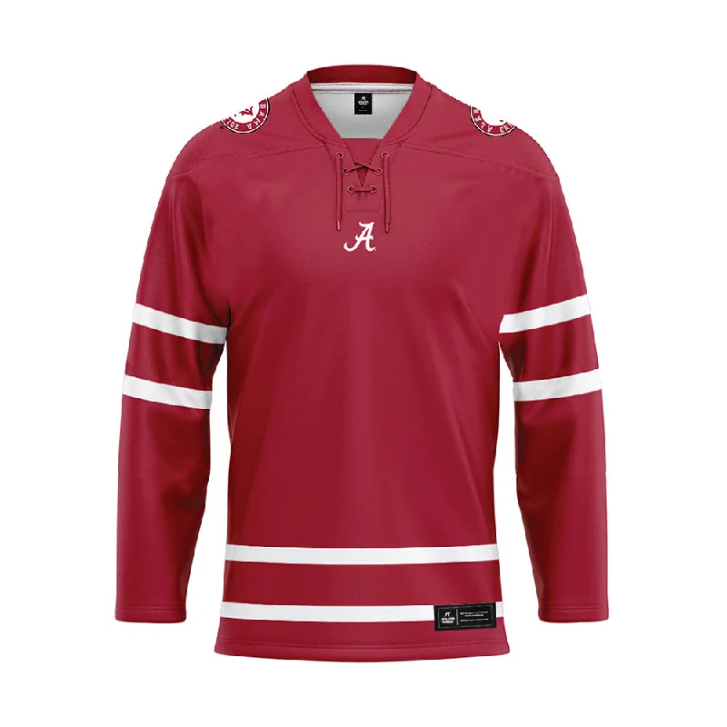 Alabama - NCAA Women's Rowing : Emma Hulsewe - Crimson Hockey Jersey Stylish Jersey Top Alabama - NCAA Women's Rowing : Emma Hulsewe - Crimson Hockey Jersey Stylish Jersey Top