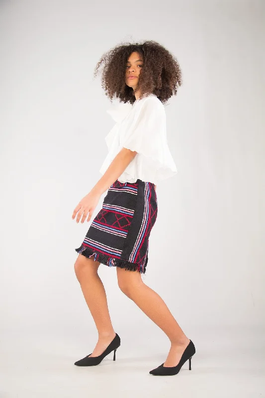 Sentimento Black High Waist Pencil Skirt in Kentelig corduroy skirt durable