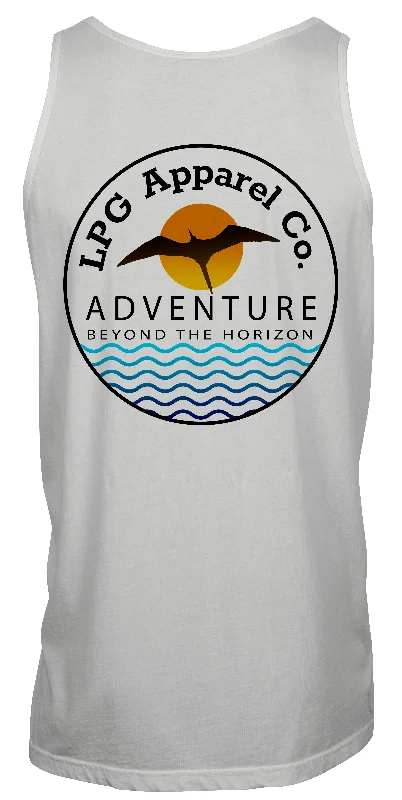 LPG Apparel Co. Frigate Adventure Unisex Tank Top coral tank top