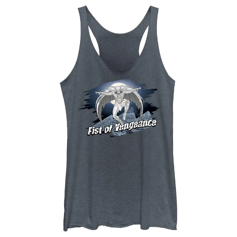 Women's Marvel: Moon Knight Fist of Vengeance Sketch Racerback Tank Top chic tank top Women's Marvel: Moon Knight Fist of Vengeance Sketch Racerback Tank Top chic tank top