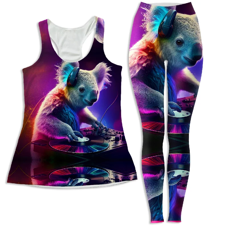 Koala Beats Women's Tank and Leggings Combo solid color tank