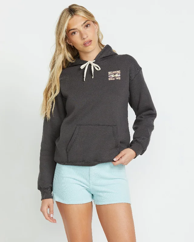 Nice Vibes Po Hoodie - Off Black Hoodie with Pastel Soft Subtle