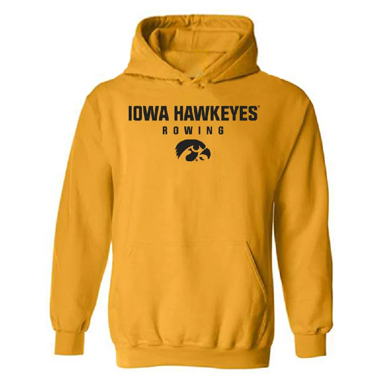 Iowa - NCAA Women's Rowing : Grace Moller - Classic Shersey Hooded Sweatshirt Hoodie with Emblem Brand Identity