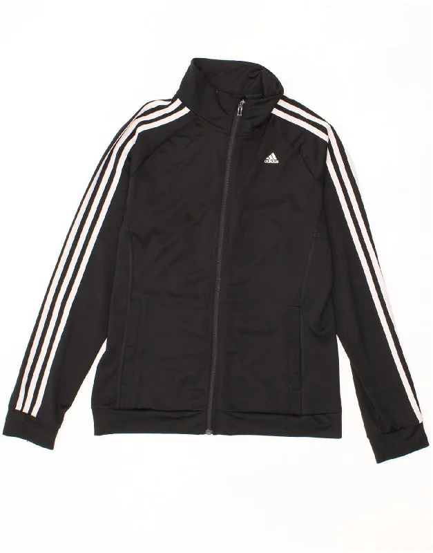 ADIDAS Womens Climalite Tracksuit Top Jacket UK 8/10 Small Black Polyester Fleece Fabric Down Fabric Feather Fabric ADIDAS Womens Climalite Tracksuit Top Jacket UK 8/10 Small Black Polyester Fleece Fabric Down Fabric Feather Fabric