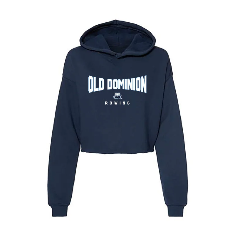 Old Dominion - NCAA Women's Rowing : Bekah Kimman - Women's Crop Fleece Hoodie Hoodie Crop Top Short Trendy Old Dominion - NCAA Women's Rowing : Bekah Kimman - Women's Crop Fleece Hoodie Hoodie Crop Top Short Trendy