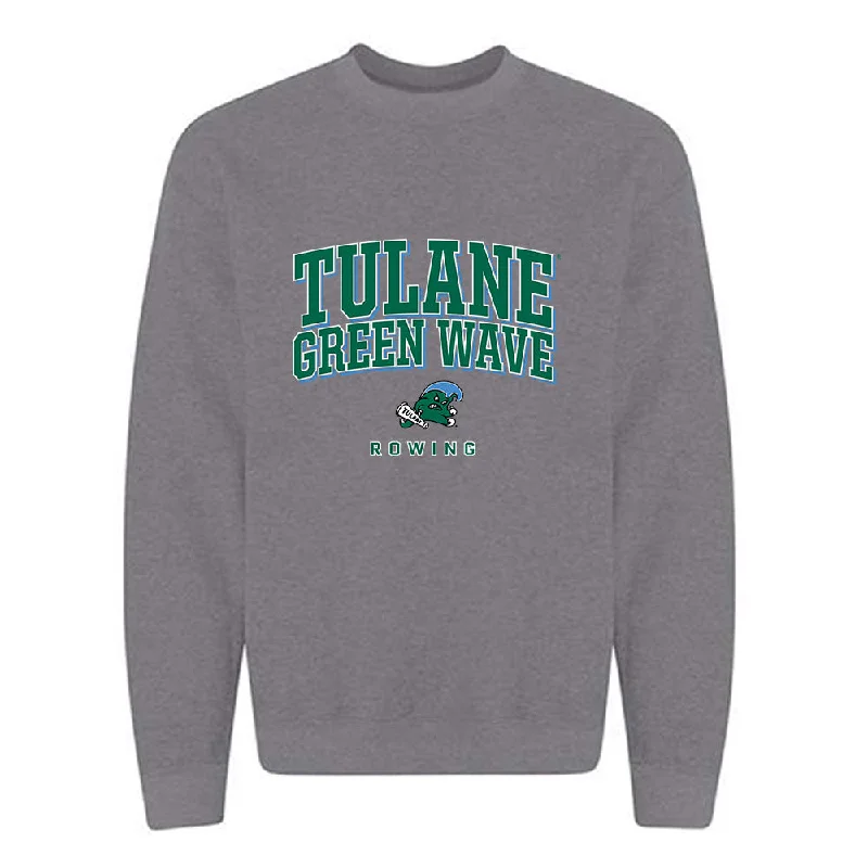 Tulane - NCAA Women's Rowing : Ava Anderson - Classic Shersey Crewneck Sweatshirt Hoodie with Hem Contrast Bold Stylish Tulane - NCAA Women's Rowing : Ava Anderson - Classic Shersey Crewneck Sweatshirt Hoodie with Hem Contrast Bold Stylish