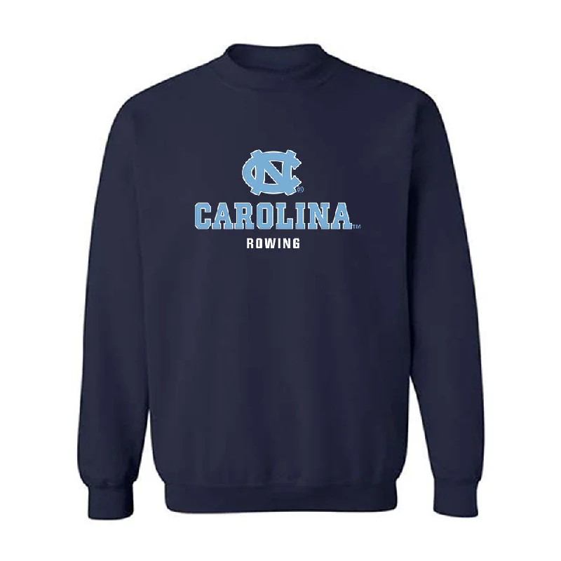 UNC - NCAA Women's Rowing : Anna Kate Gwiazdowski - Classic Shersey Crewneck Sweatshirt Hoodie with Slit Hem Functional Movement