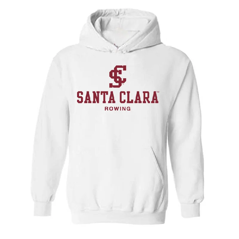 SCU - NCAA Women's Rowing : Karolina Barrier - Hooded Sweatshirt Hoodie with Applique Textured Unique SCU - NCAA Women's Rowing : Karolina Barrier - Hooded Sweatshirt Hoodie with Applique Textured Unique