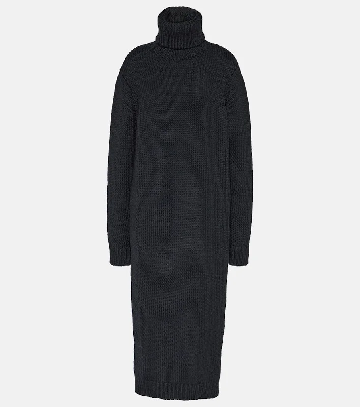 Saint Laurent Ribbed-knit wool sweater dress Rayon Fabric Velvet Fabric Corduroy Fabric Saint Laurent Ribbed-knit wool sweater dress Rayon Fabric Velvet Fabric Corduroy Fabric