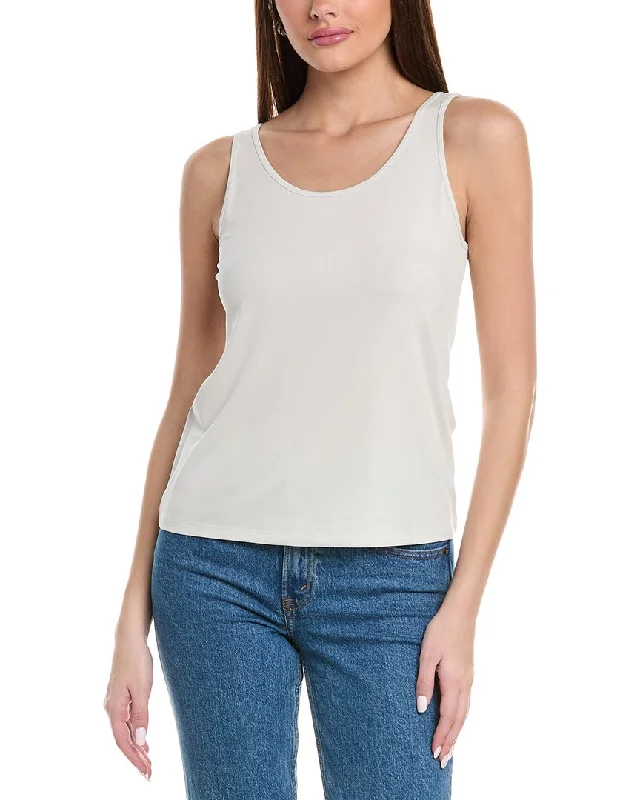 Eileen Fisher Slim Silk Tank open back tank