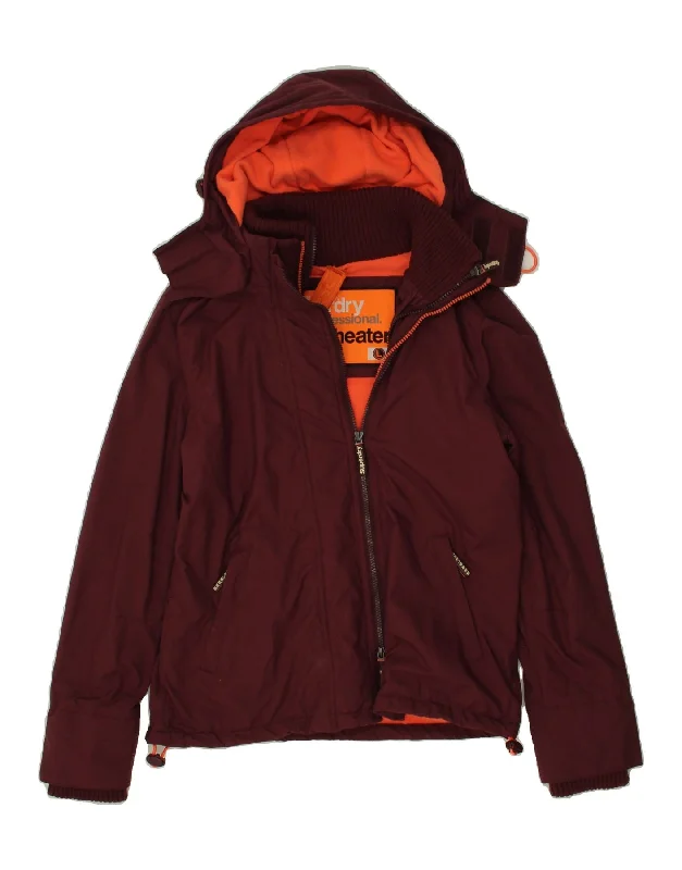 SUPERDRY Womens The Windcheater Windbreaker Jacket UK 16 Large Maroon Mesh Jacket Canvas Jacket Denim Jacket SUPERDRY Womens The Windcheater Windbreaker Jacket UK 16 Large Maroon Mesh Jacket Canvas Jacket Denim Jacket