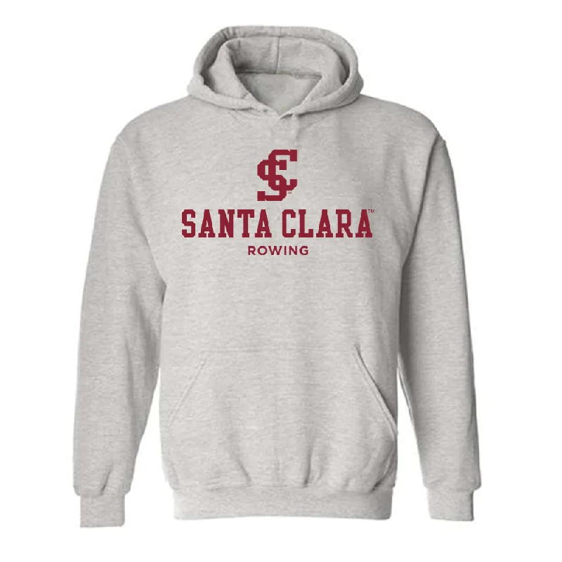 SCU - NCAA Women's Rowing : Karolina Barrier - Classic Fashion Shersey Hooded Sweatshirt Hoodie with Emblem Brand Identity SCU - NCAA Women's Rowing : Karolina Barrier - Classic Fashion Shersey Hooded Sweatshirt Hoodie with Emblem Brand Identity