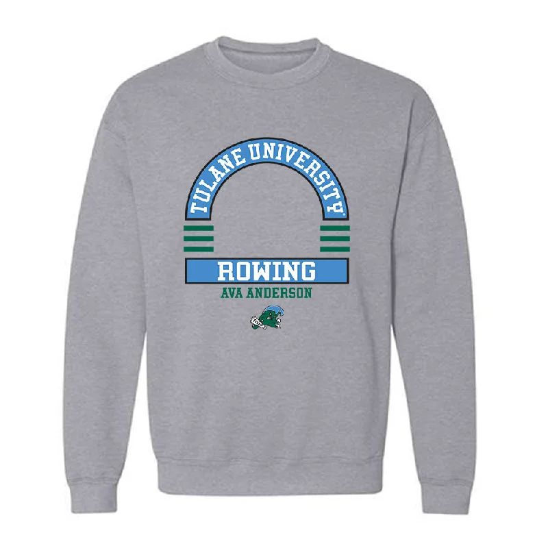 Tulane - NCAA Women's Rowing : Ava Anderson - Classic Fashion Shersey Crewneck Sweatshirt Hoodie with Strings Custom Fit Adjustable Tulane - NCAA Women's Rowing : Ava Anderson - Classic Fashion Shersey Crewneck Sweatshirt Hoodie with Strings Custom Fit Adjustable