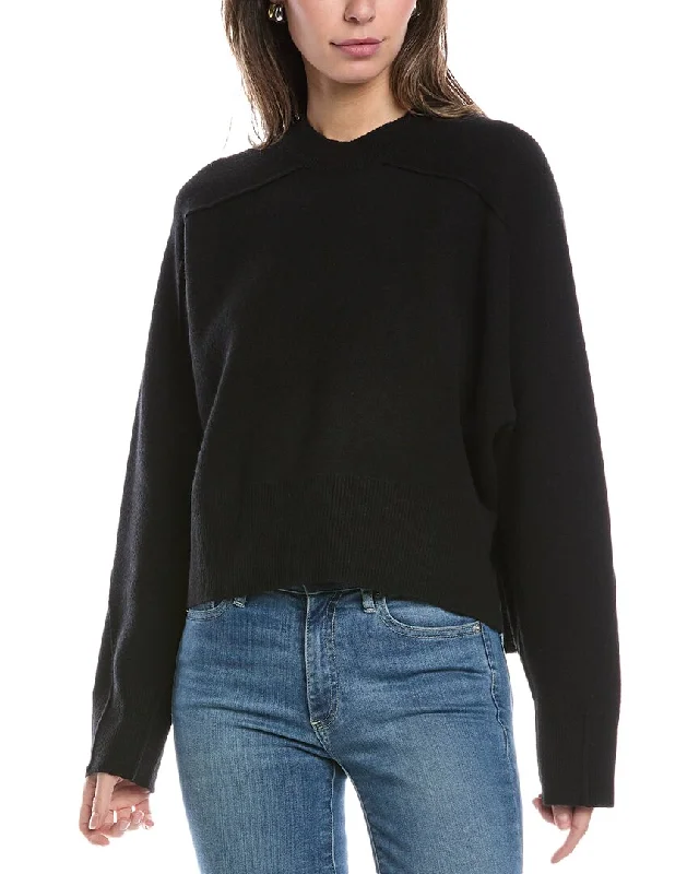 rag & bone Bridget Wool-Blend Sweater Stretchy Elastic Breathable