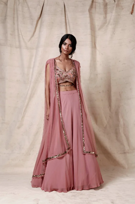 Esha Kaul Onion pink crop top set Boxy Fit Fitted Loose