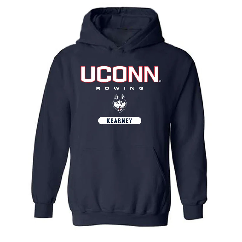UConn - NCAA Women's Rowing : Anja Kearney - Classic Shersey Hooded Sweatshirt Hoodie with Distressed Vintage Worn UConn - NCAA Women's Rowing : Anja Kearney - Classic Shersey Hooded Sweatshirt Hoodie with Distressed Vintage Worn