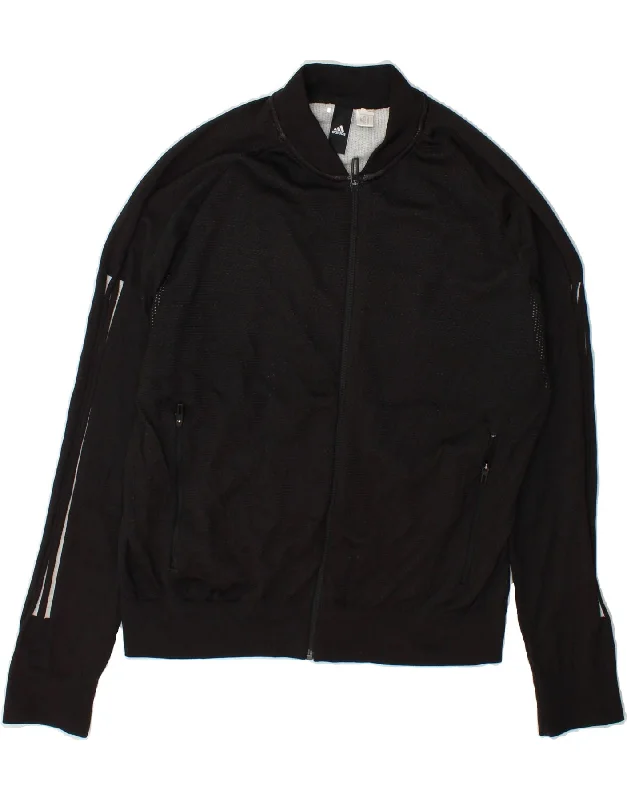 ADIDAS Womens Tracksuit Top Jacket UK 16 Large Black Bomber Jacket Anorak Windbreaker ADIDAS Womens Tracksuit Top Jacket UK 16 Large Black Bomber Jacket Anorak Windbreaker