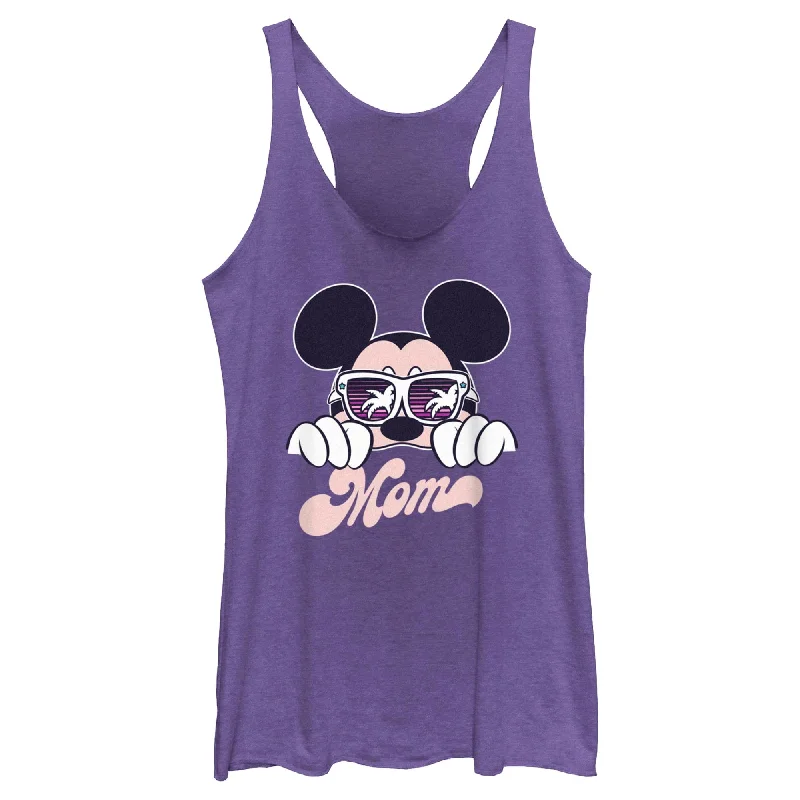 Women's Mickey & Friends Cool Summer Mom Racerback Tank Top off shoulder tank