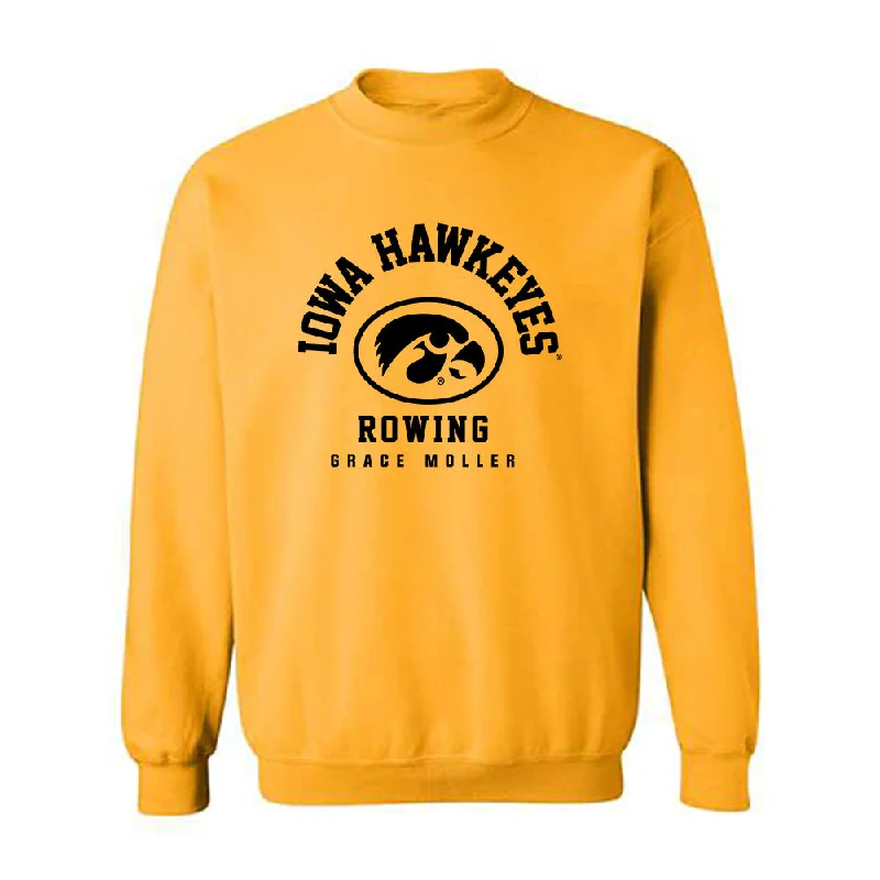 Iowa - NCAA Women's Rowing : Grace Moller - Classic Fashion Shersey Crewneck Sweatshirt Hoodie with Illustration Artistic Creative