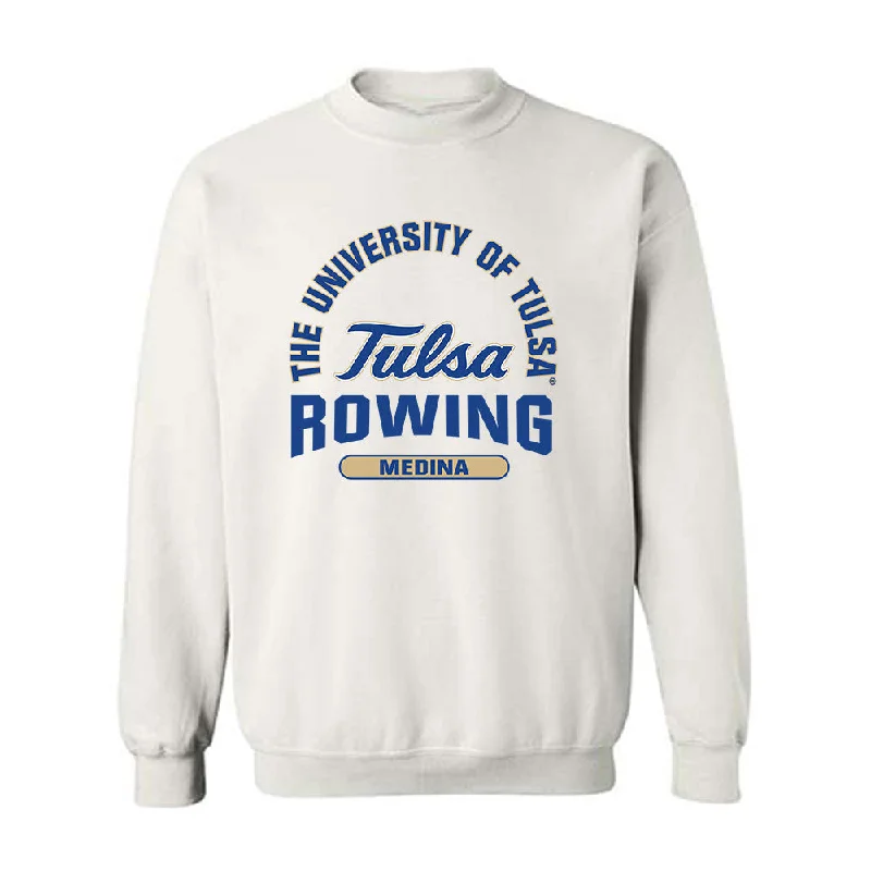 Tulsa - NCAA Women's Rowing : Gizelle Medina - Classic Fashion Shersey Crewneck Sweatshirt Hoodie with Hem Ribbing Snug Secure Tulsa - NCAA Women's Rowing : Gizelle Medina - Classic Fashion Shersey Crewneck Sweatshirt Hoodie with Hem Ribbing Snug Secure