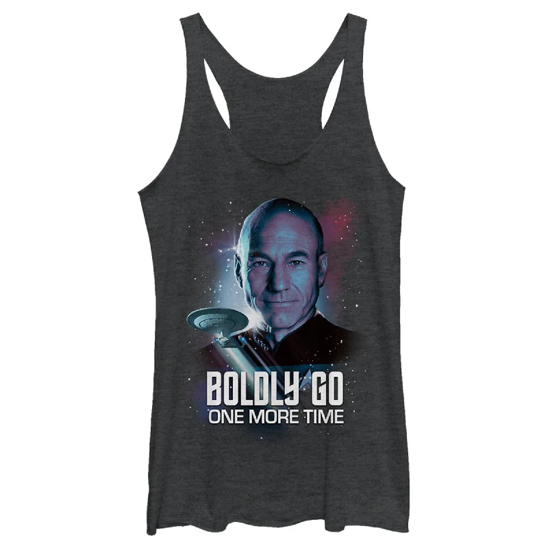 Women's Star Trek: The Next Generation Captain Picard Boldly Go One More Time Racerback Tank Top floral tank top Women's Star Trek: The Next Generation Captain Picard Boldly Go One More Time Racerback Tank Top floral tank top