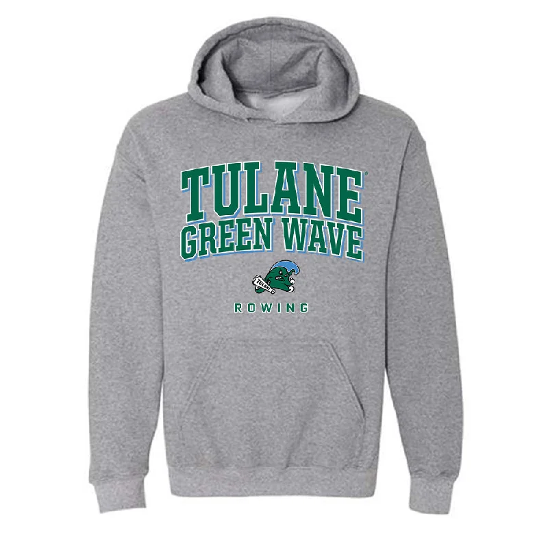 Tulane - NCAA Women's Rowing : Ava Anderson - Classic Shersey Hooded Sweatshirt Hoodie with Hem Patch Decorative Personalized Tulane - NCAA Women's Rowing : Ava Anderson - Classic Shersey Hooded Sweatshirt Hoodie with Hem Patch Decorative Personalized