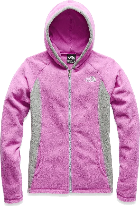 Glacier Full Zip Hoodie - Girls|-|Chandail à capuchon et glissière Glacier Filles Hoodie with Button Classic Timeless