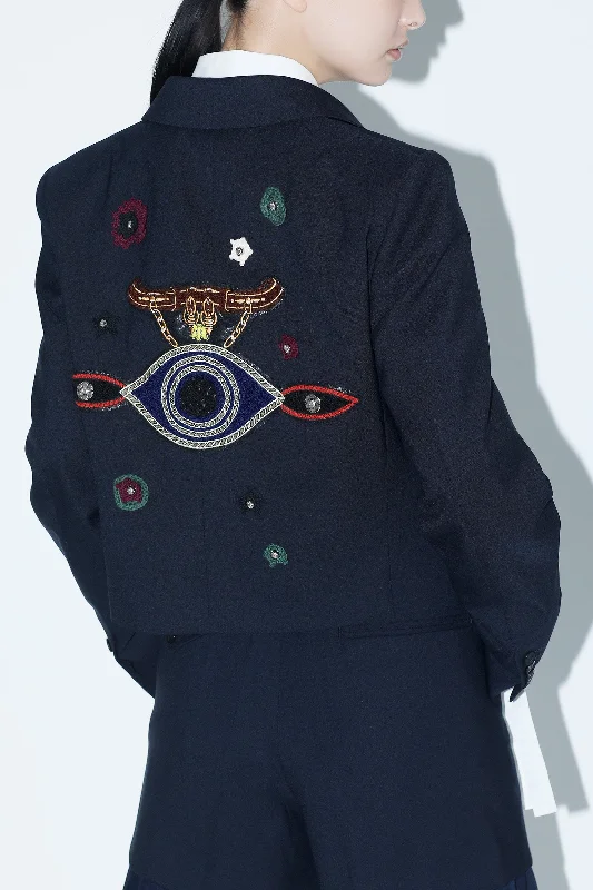 WOOL SHORT JACKET Nylon Jacket Polyester Jacket Spandex Jacket