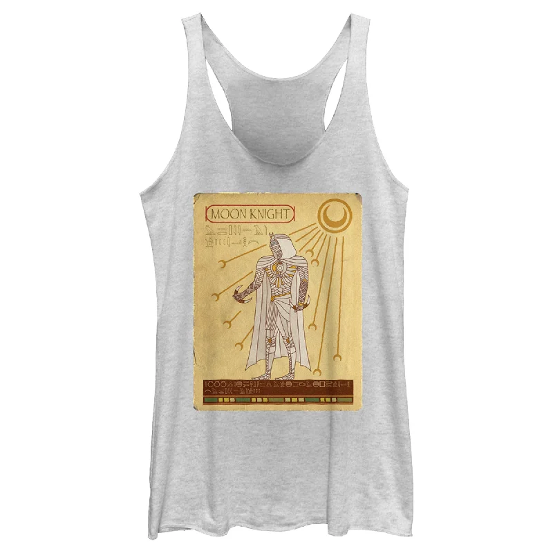 Women's Marvel: Moon Knight Ancient Egyptian Portrait Racerback Tank Top flexible tank top Women's Marvel: Moon Knight Ancient Egyptian Portrait Racerback Tank Top flexible tank top