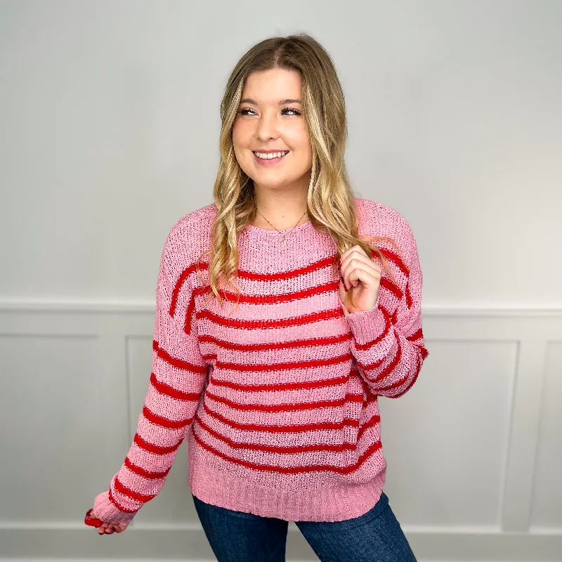 Sudden Attraction Knit Long Sleeve Pink Avery Mae Sweater Top Lightweight Heavyweight Midweight Sudden Attraction Knit Long Sleeve Pink Avery Mae Sweater Top Lightweight Heavyweight Midweight