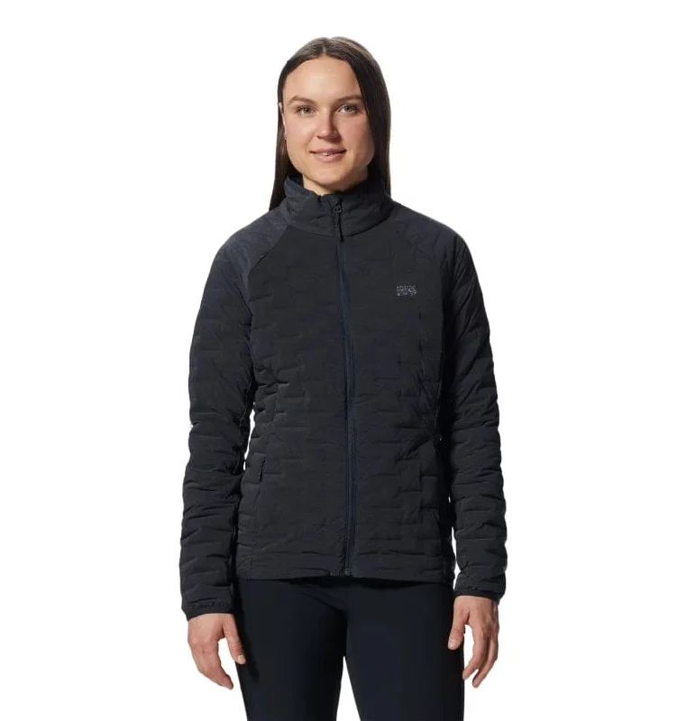 Mountain Hardwear - Women's Stretchdown™ Light Jacket Denim Fabric Leather Fabric Suede Fabric Mountain Hardwear - Women's Stretchdown™ Light Jacket Denim Fabric Leather Fabric Suede Fabric