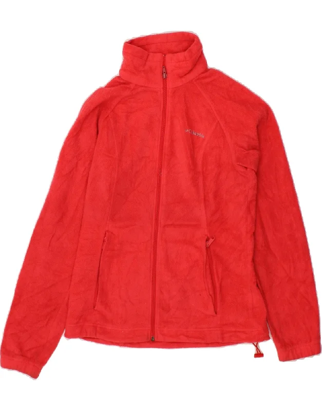COLUMBIA Womens Fleece Jacket UK 14 Medium Red Polyester Quilted Jacket Puffer Jacket Insulated Jacket COLUMBIA Womens Fleece Jacket UK 14 Medium Red Polyester Quilted Jacket Puffer Jacket Insulated Jacket
