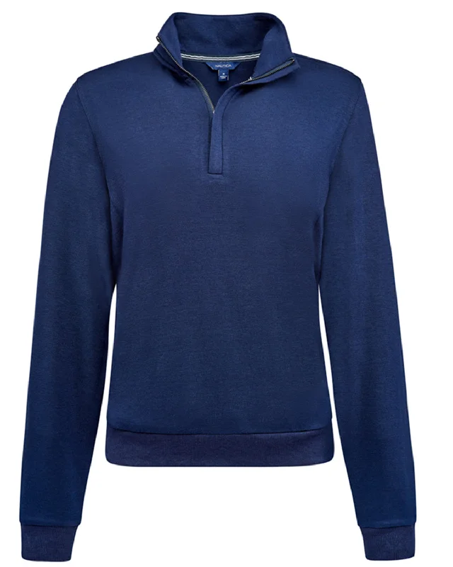 Nautica - Women's Explorer Half-Zip Fleece Jacket Cardigan Sweater Pullover