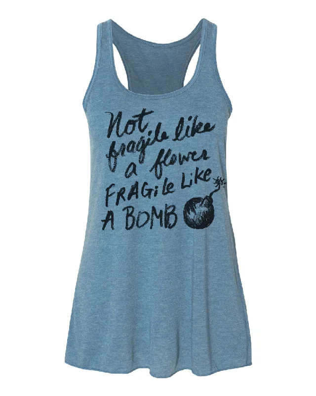 Flower Bomb : Women's Flowy Tank workout tank top