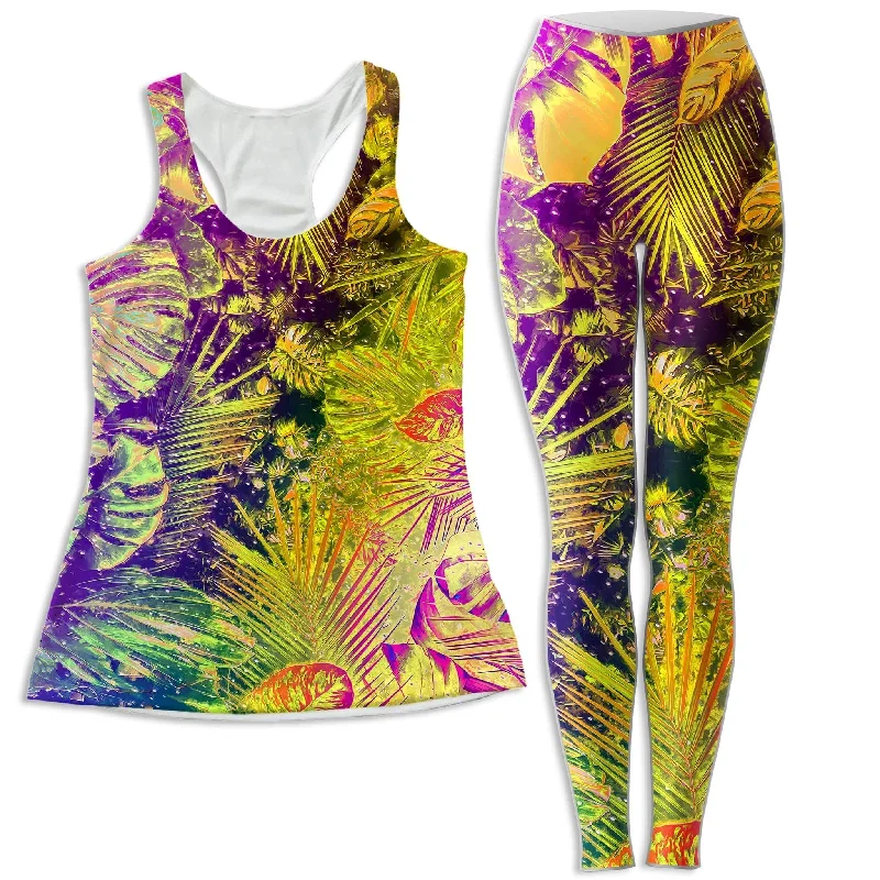 Junglist Rainbow Women's Tank and Leggings Combo modal blend tank