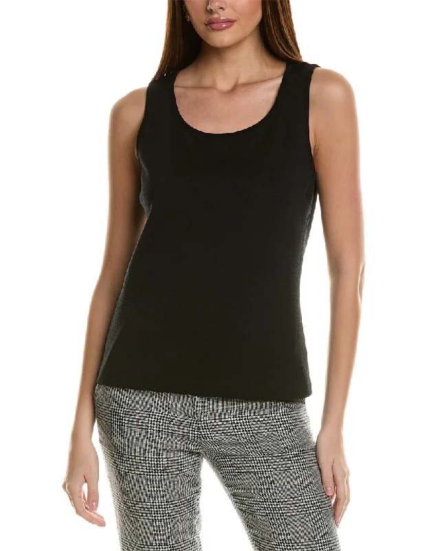 St. John Milano Wool-Blend Tank strapless tank top