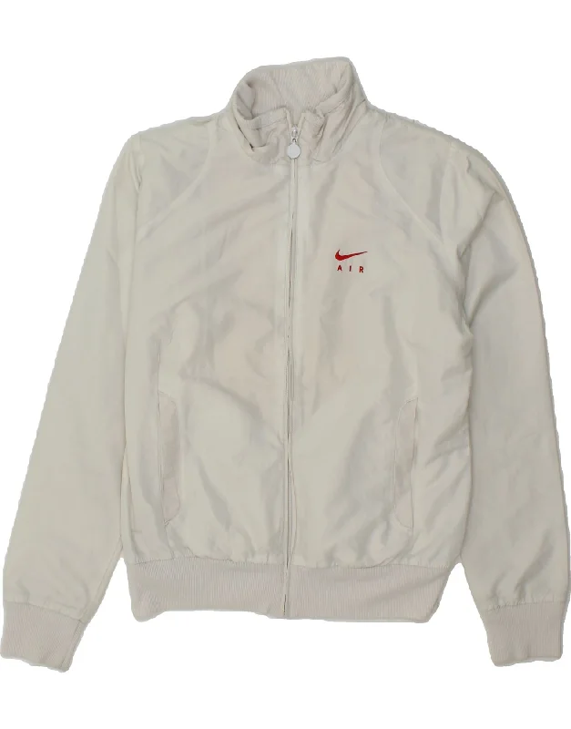 NIKE Womens Tracksuit Top Jacket UK 14/16 Large White Boat Neck Shawl Collar Notched Collar NIKE Womens Tracksuit Top Jacket UK 14/16 Large White Boat Neck Shawl Collar Notched Collar